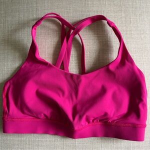 Lululemon Women's Energy Sports Bra in Sonic Pink - Size 6